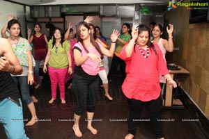 Gorgoeus Girls Zumba Session at Mozzarella Hyderabad