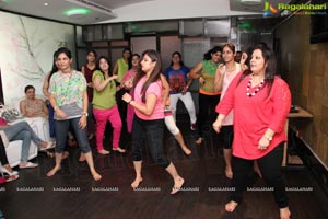 Gorgoeus Girls Zumba Session at Mozzarella Hyderabad