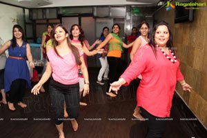 Gorgoeus Girls Zumba Session at Mozzarella Hyderabad