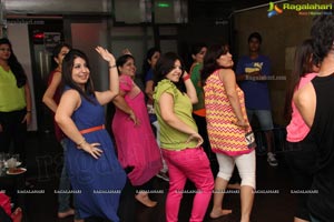 Gorgoeus Girls Zumba Session at Mozzarella Hyderabad