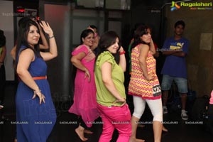 Gorgoeus Girls Zumba Session at Mozzarella Hyderabad