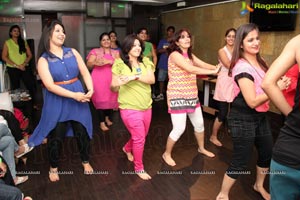 Gorgoeus Girls Zumba Session at Mozzarella Hyderabad