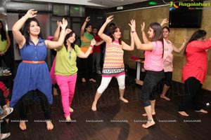 Gorgoeus Girls Zumba Session at Mozzarella Hyderabad