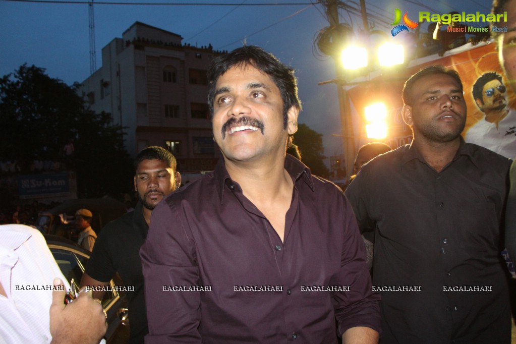 Nagarjuna inaugurates Shubam Multi Cuisine Restaurant at Karmanghat, Hyderabad