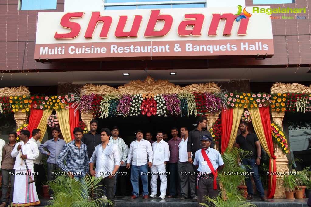 Nagarjuna inaugurates Shubam Multi Cuisine Restaurant at Karmanghat, Hyderabad