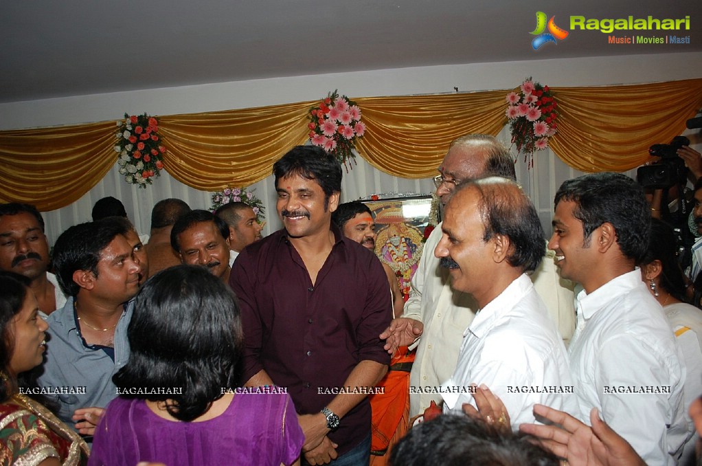 Nagarjuna inaugurates Shubam Multi Cuisine Restaurant at Karmanghat, Hyderabad