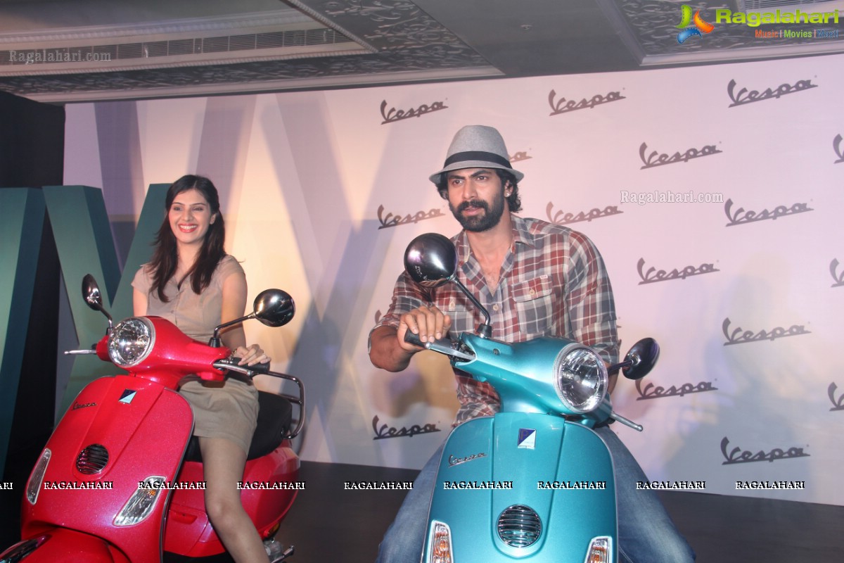 Rana Daggubati launches Vespa VX Bike in Hyderabad