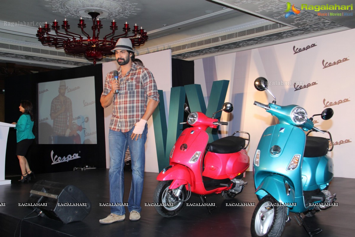 Rana Daggubati launches Vespa VX Bike in Hyderabad