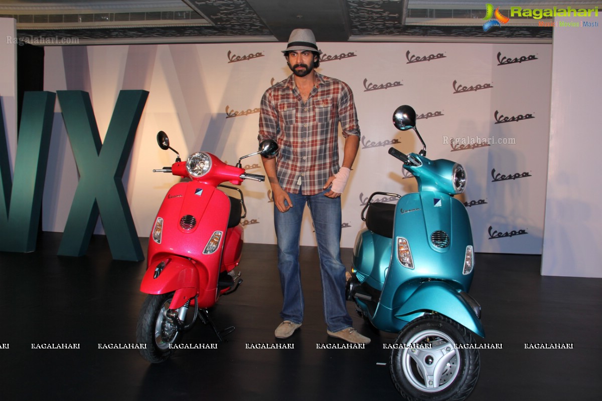 Rana Daggubati launches Vespa VX Bike in Hyderabad