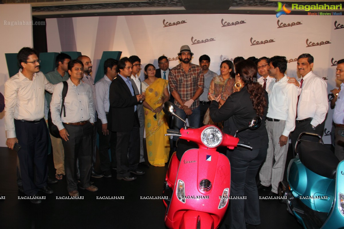 Rana Daggubati launches Vespa VX Bike in Hyderabad