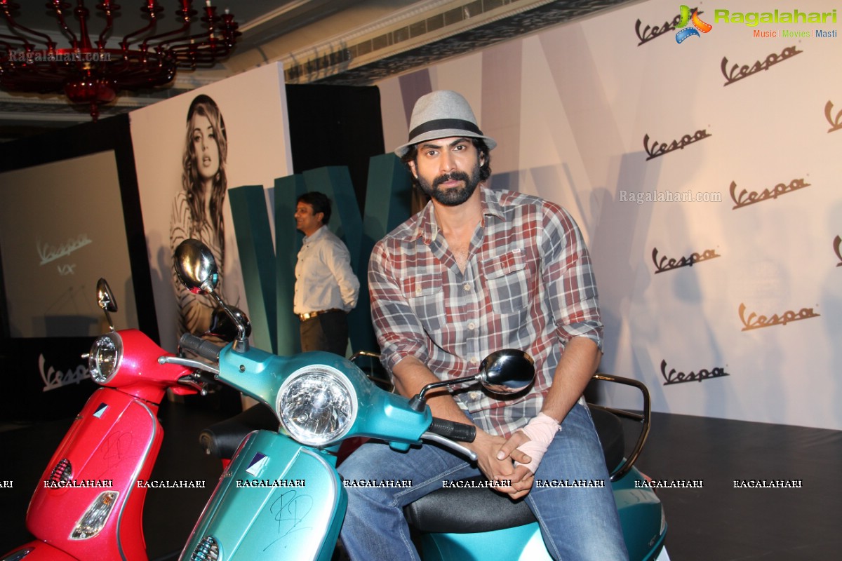 Rana Daggubati launches Vespa VX Bike in Hyderabad