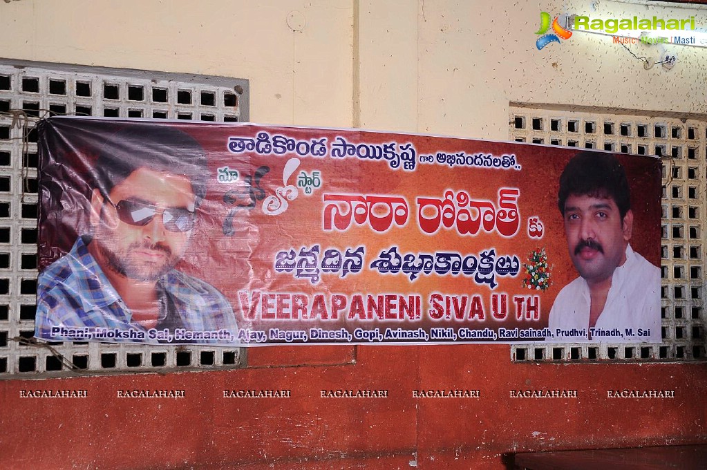 Nara Rohit Birthday Celebrations 2014 by Fans