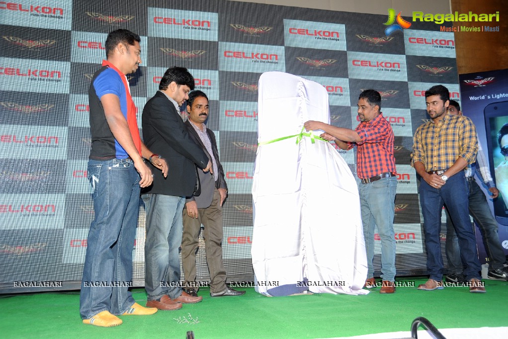 Suriya launches Celkon Campus Evoke A43 in Hyderabad