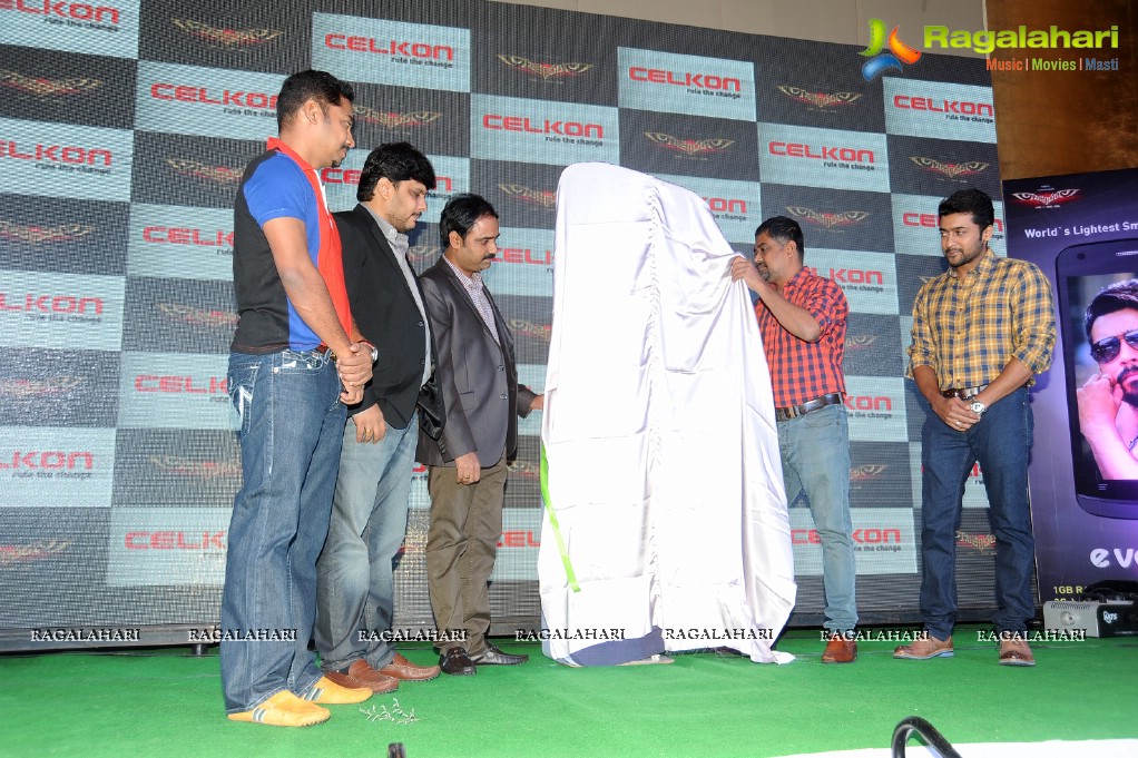 Suriya launches Celkon Campus Evoke A43 in Hyderabad