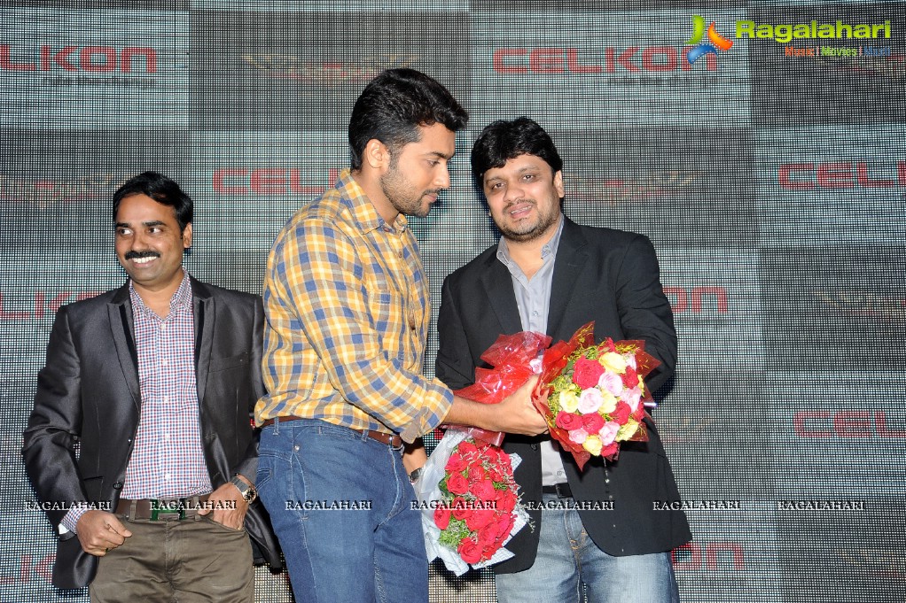 Suriya launches Celkon Campus Evoke A43 in Hyderabad