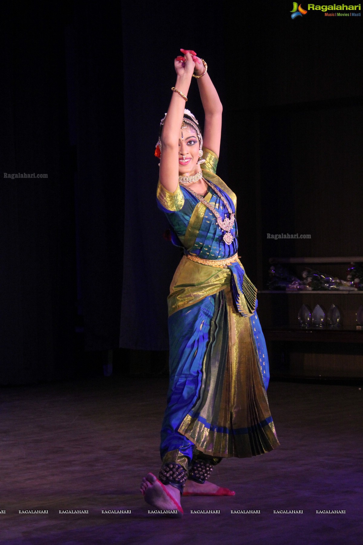 Bharatanatyam by Akhila Kovvuri at Telugu University Auditorium, Hyderabad 