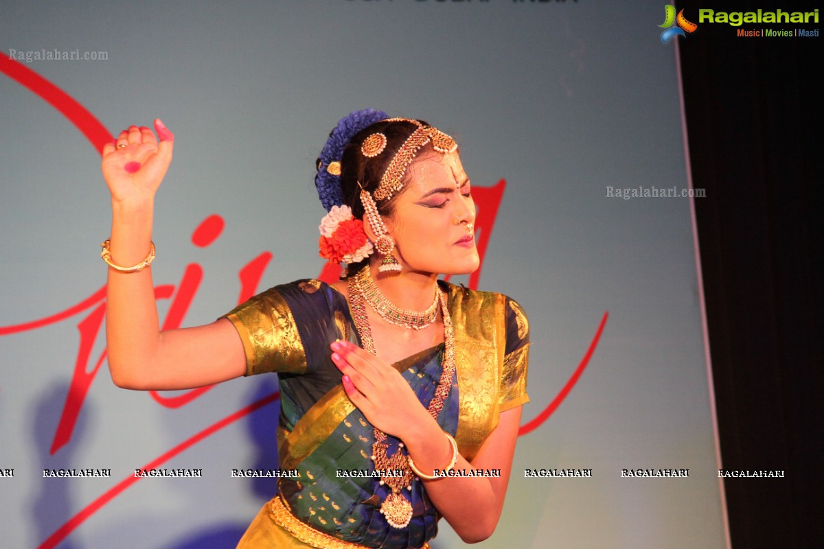 Bharatanatyam by Akhila Kovvuri at Telugu University Auditorium, Hyderabad 