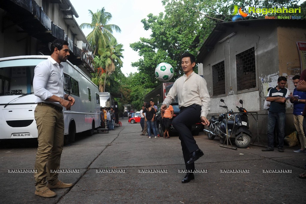 John Abraham at India's Biggest Football Hangout, Mumbai