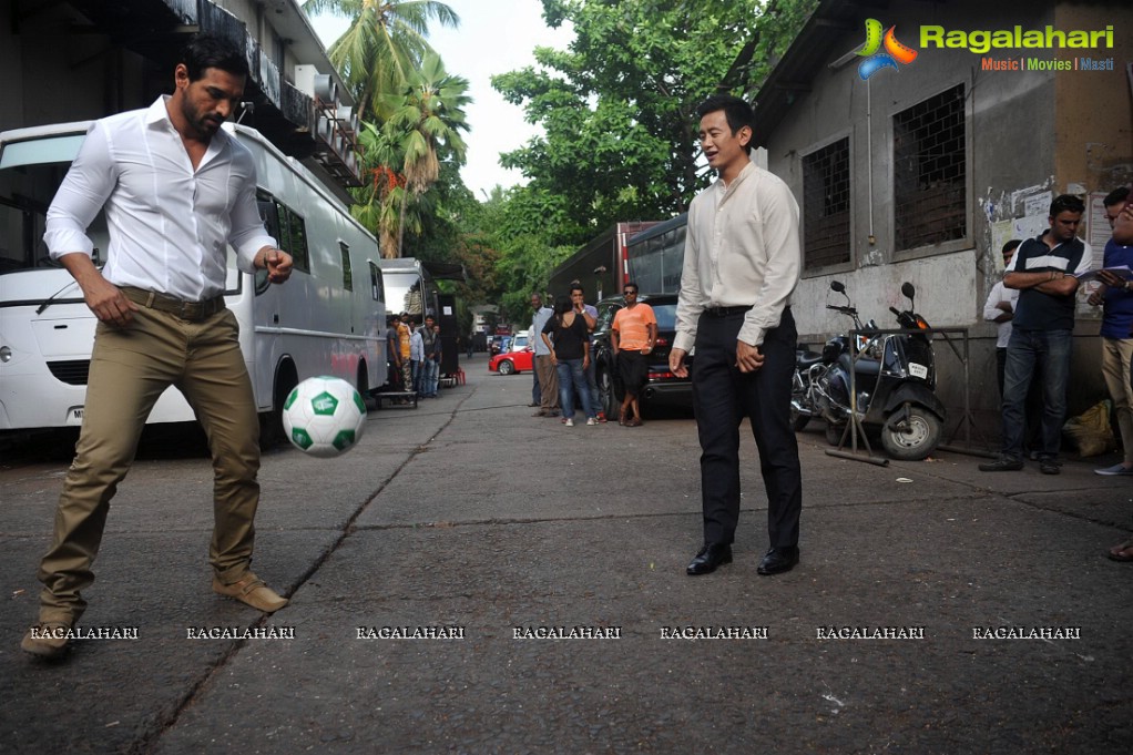 John Abraham at India's Biggest Football Hangout, Mumbai