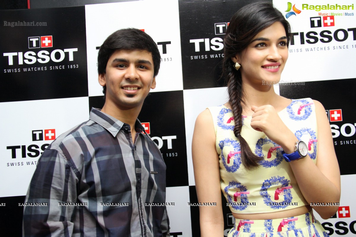 Kriti Sanon launches Tissot Quickster Football at Tissot Boutique, Hyderabad