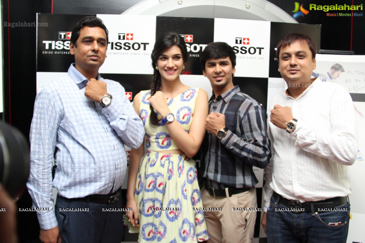 Kriti Sanon launches Tissot Quickster Football at Tissot Boutique, Hyderabad