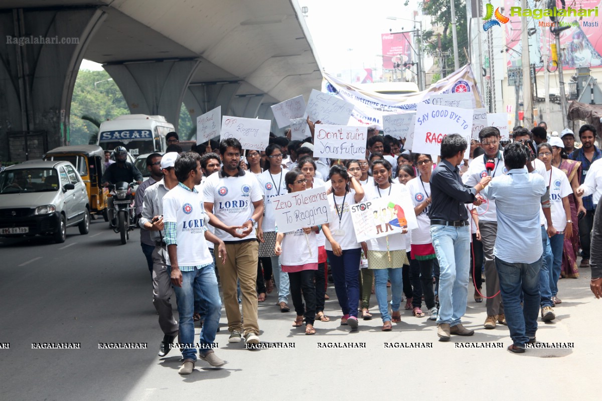 'Lets Say No To Ragging' - An Anti-Ragging Walkathon & Signature Campaign