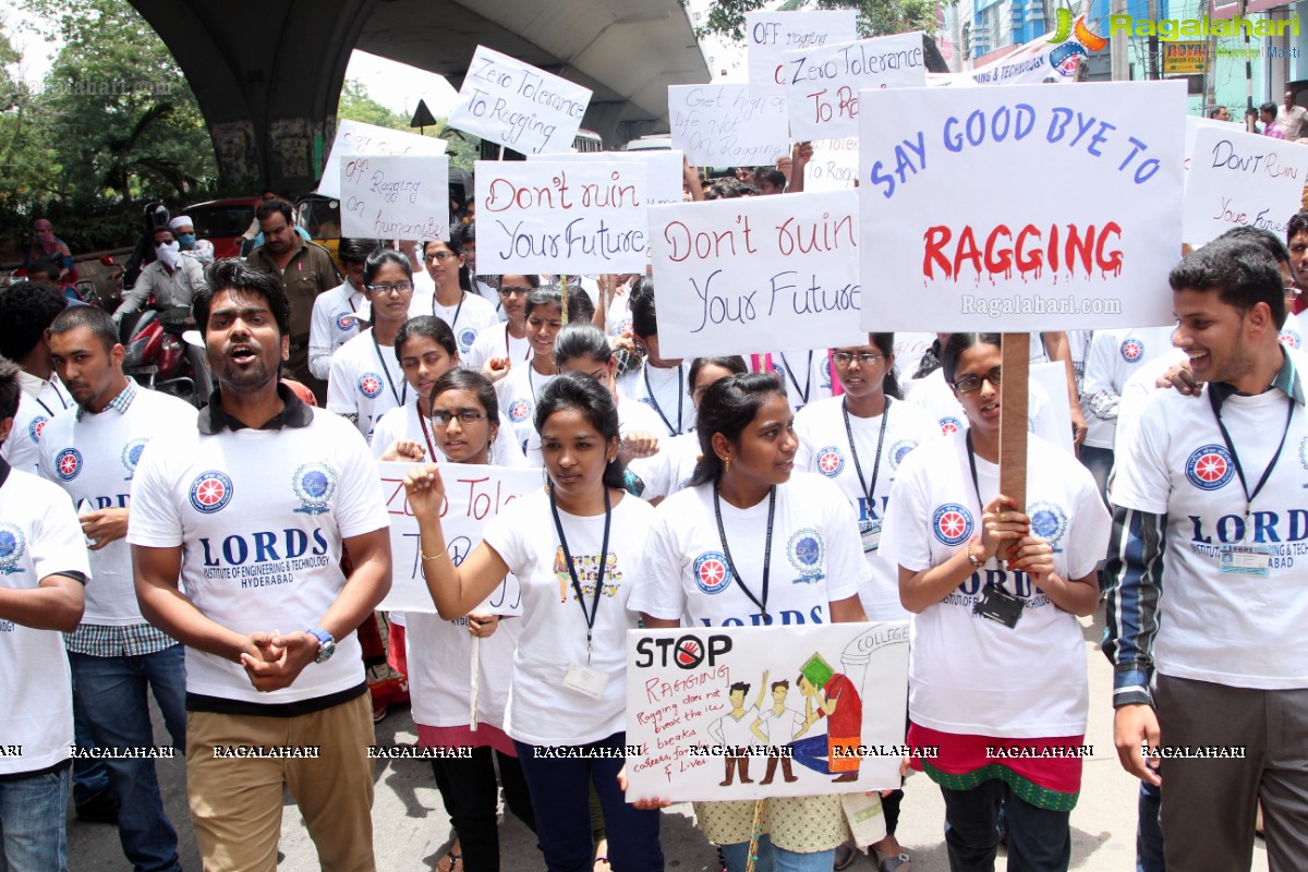 'Lets Say No To Ragging' - An Anti-Ragging Walkathon & Signature Campaign