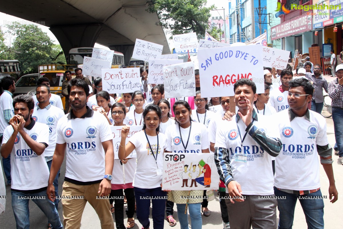 'Lets Say No To Ragging' - An Anti-Ragging Walkathon & Signature Campaign