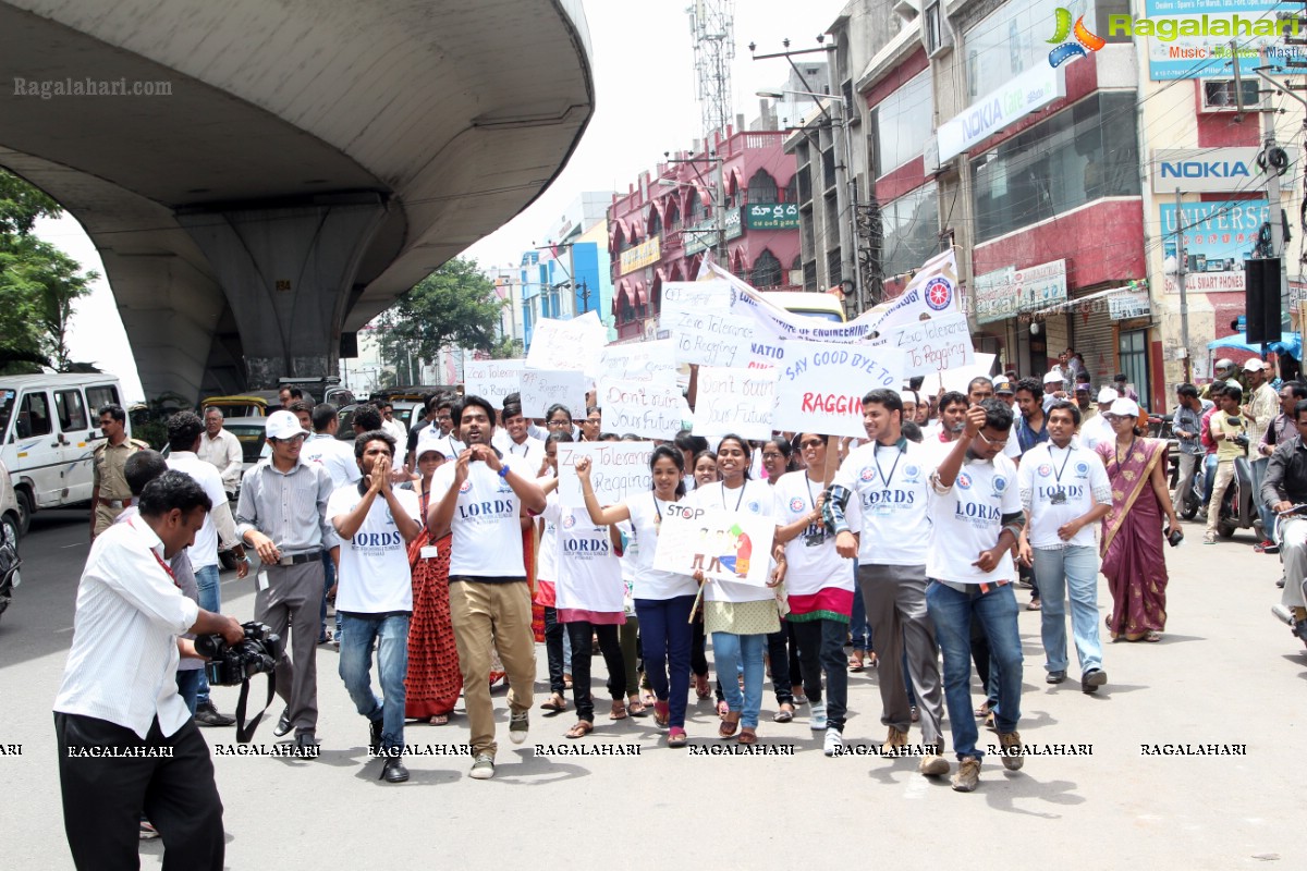 'Lets Say No To Ragging' - An Anti-Ragging Walkathon & Signature Campaign