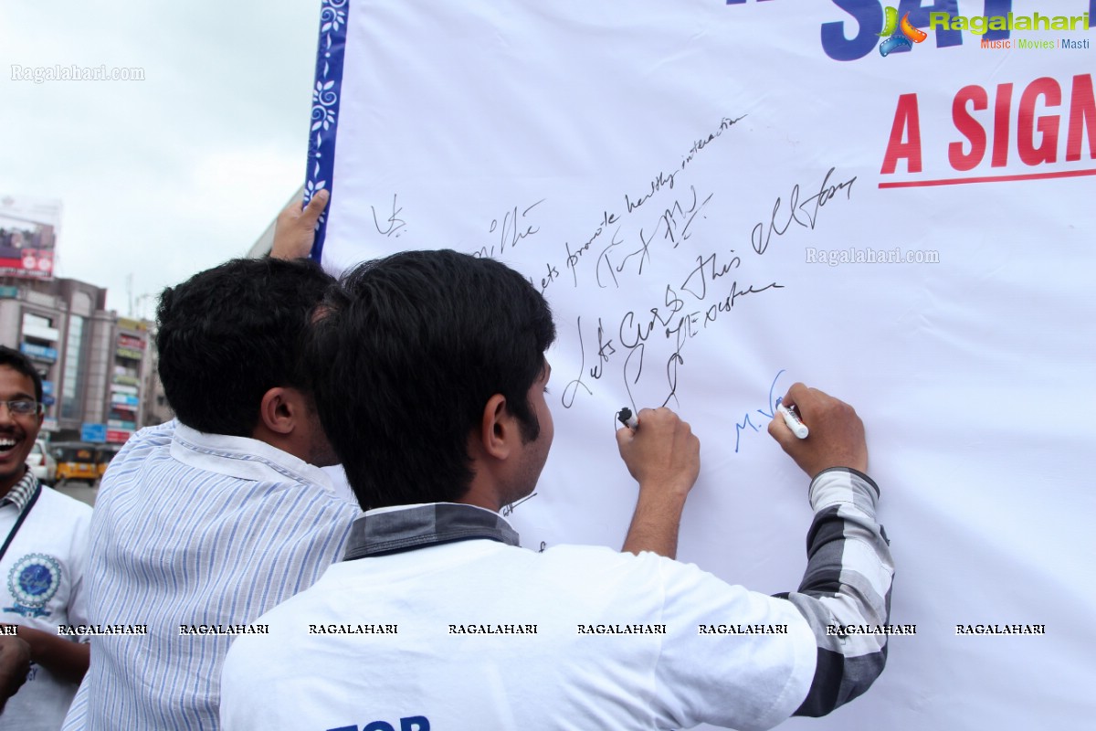 'Lets Say No To Ragging' - An Anti-Ragging Walkathon & Signature Campaign