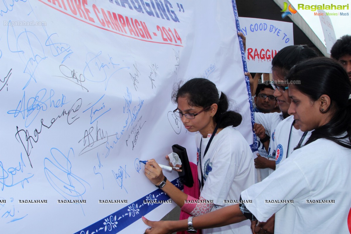 'Lets Say No To Ragging' - An Anti-Ragging Walkathon & Signature Campaign