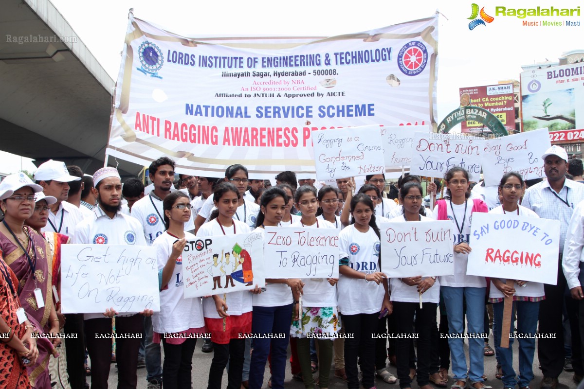 'Lets Say No To Ragging' - An Anti-Ragging Walkathon & Signature Campaign