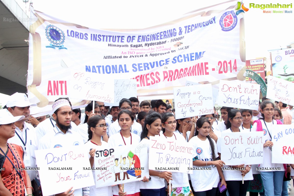 'Lets Say No To Ragging' - An Anti-Ragging Walkathon & Signature Campaign