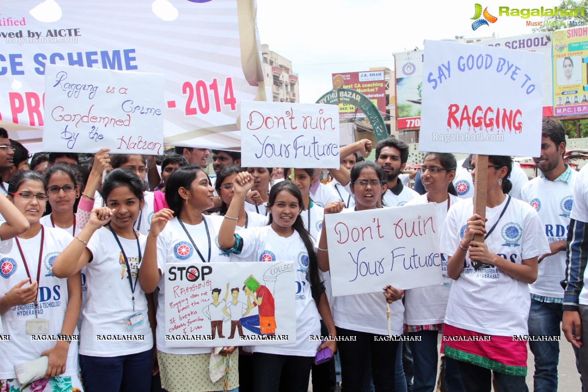 'Lets Say No To Ragging' - An Anti-Ragging Walkathon & Signature Campaign