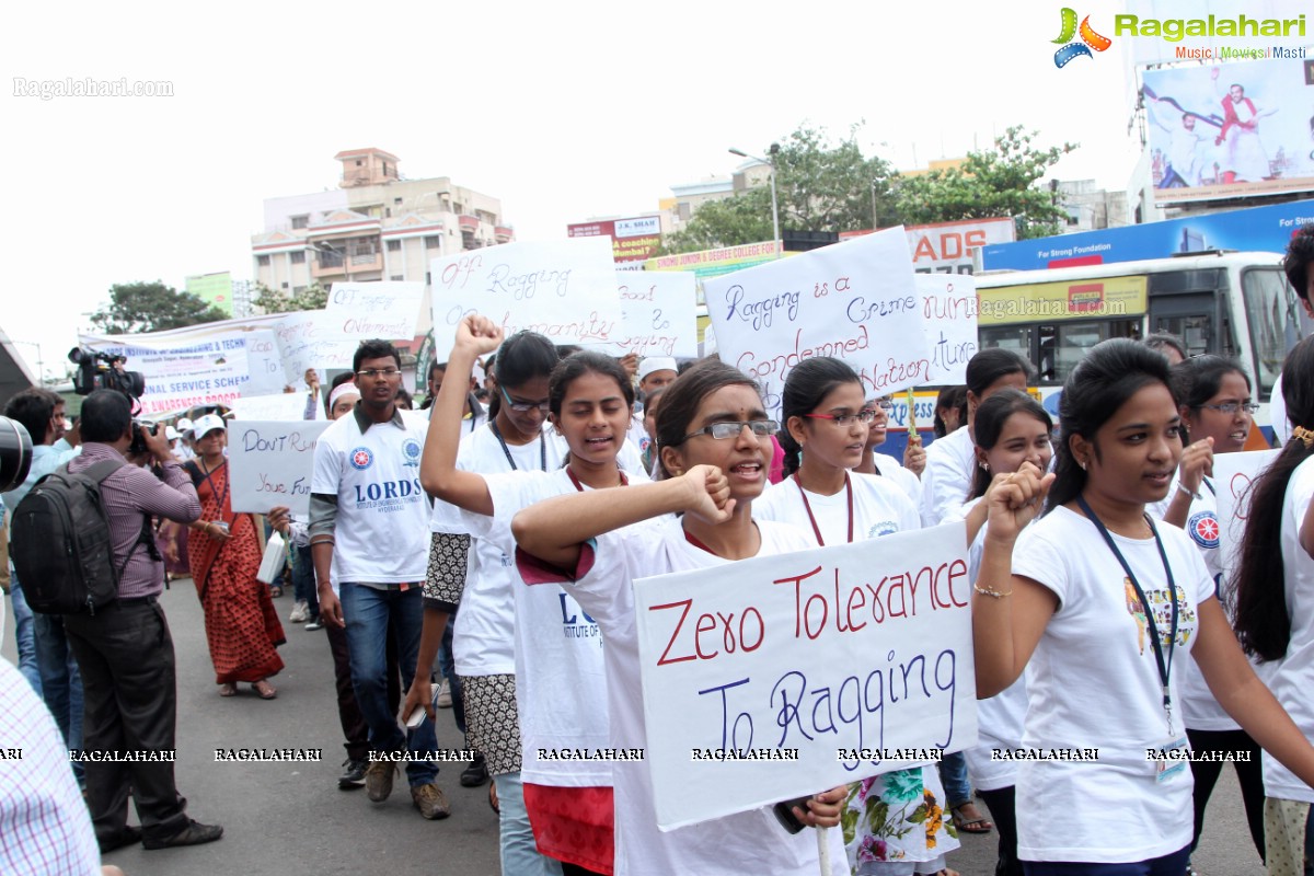 'Lets Say No To Ragging' - An Anti-Ragging Walkathon & Signature Campaign