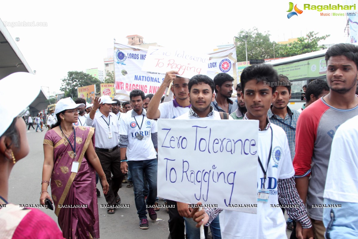 'Lets Say No To Ragging' - An Anti-Ragging Walkathon & Signature Campaign