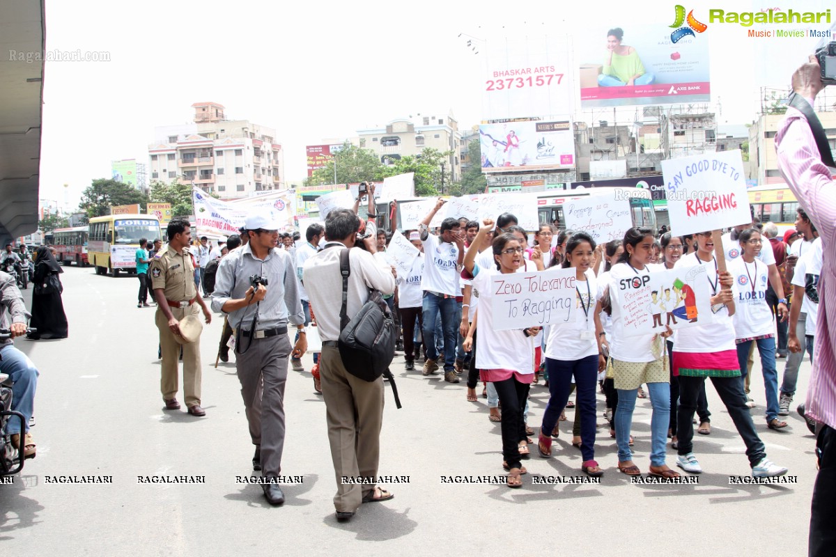 'Lets Say No To Ragging' - An Anti-Ragging Walkathon & Signature Campaign