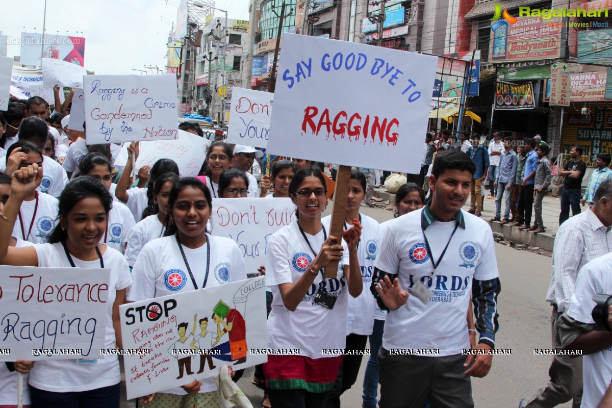 'Lets Say No To Ragging' - An Anti-Ragging Walkathon & Signature Campaign