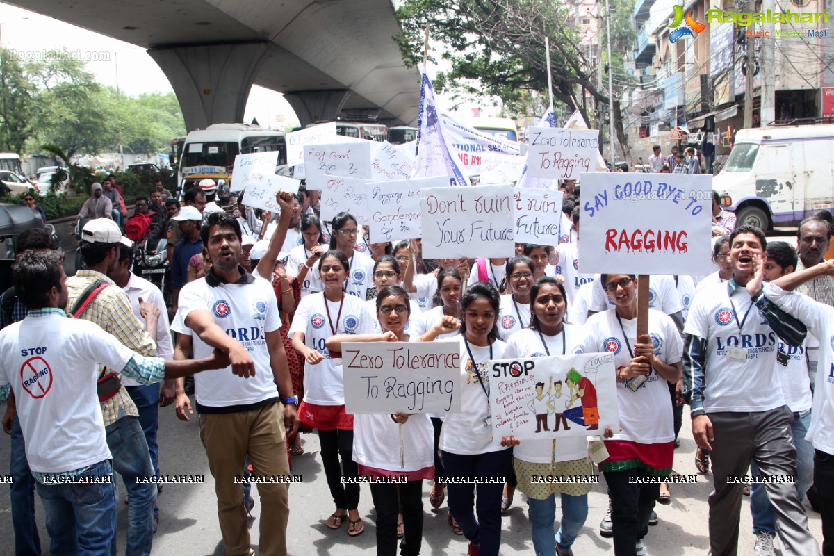 'Lets Say No To Ragging' - An Anti-Ragging Walkathon & Signature Campaign