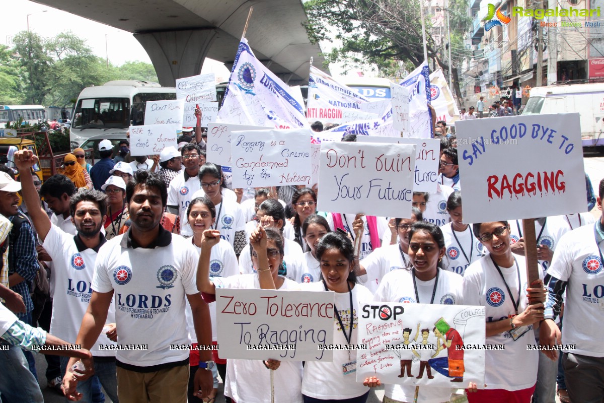 'Lets Say No To Ragging' - An Anti-Ragging Walkathon & Signature Campaign