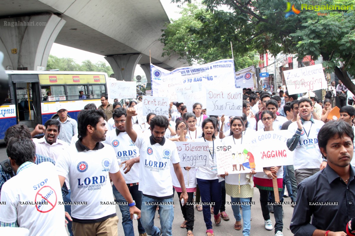 'Lets Say No To Ragging' - An Anti-Ragging Walkathon & Signature Campaign