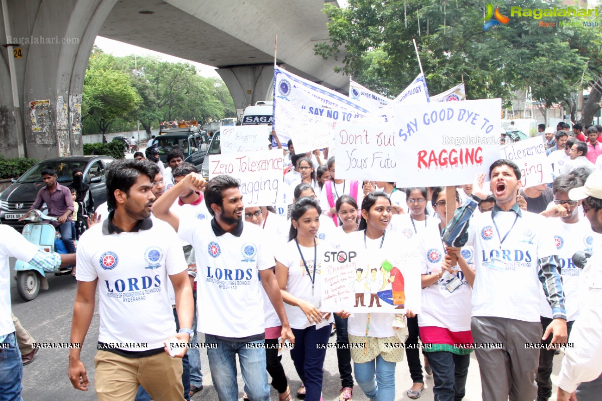 'Lets Say No To Ragging' - An Anti-Ragging Walkathon & Signature Campaign