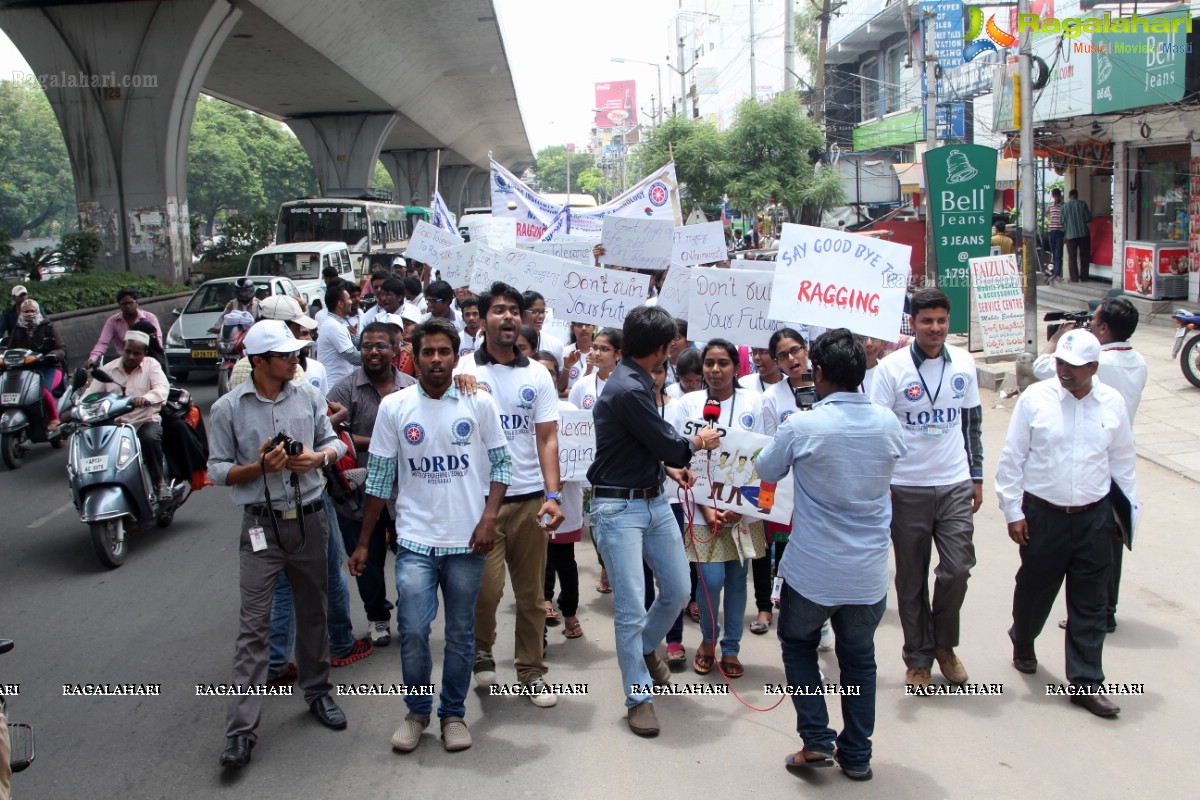 'Lets Say No To Ragging' - An Anti-Ragging Walkathon & Signature Campaign