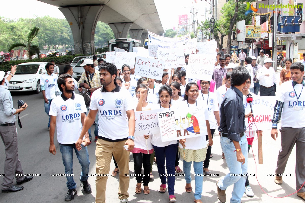 'Lets Say No To Ragging' - An Anti-Ragging Walkathon & Signature Campaign