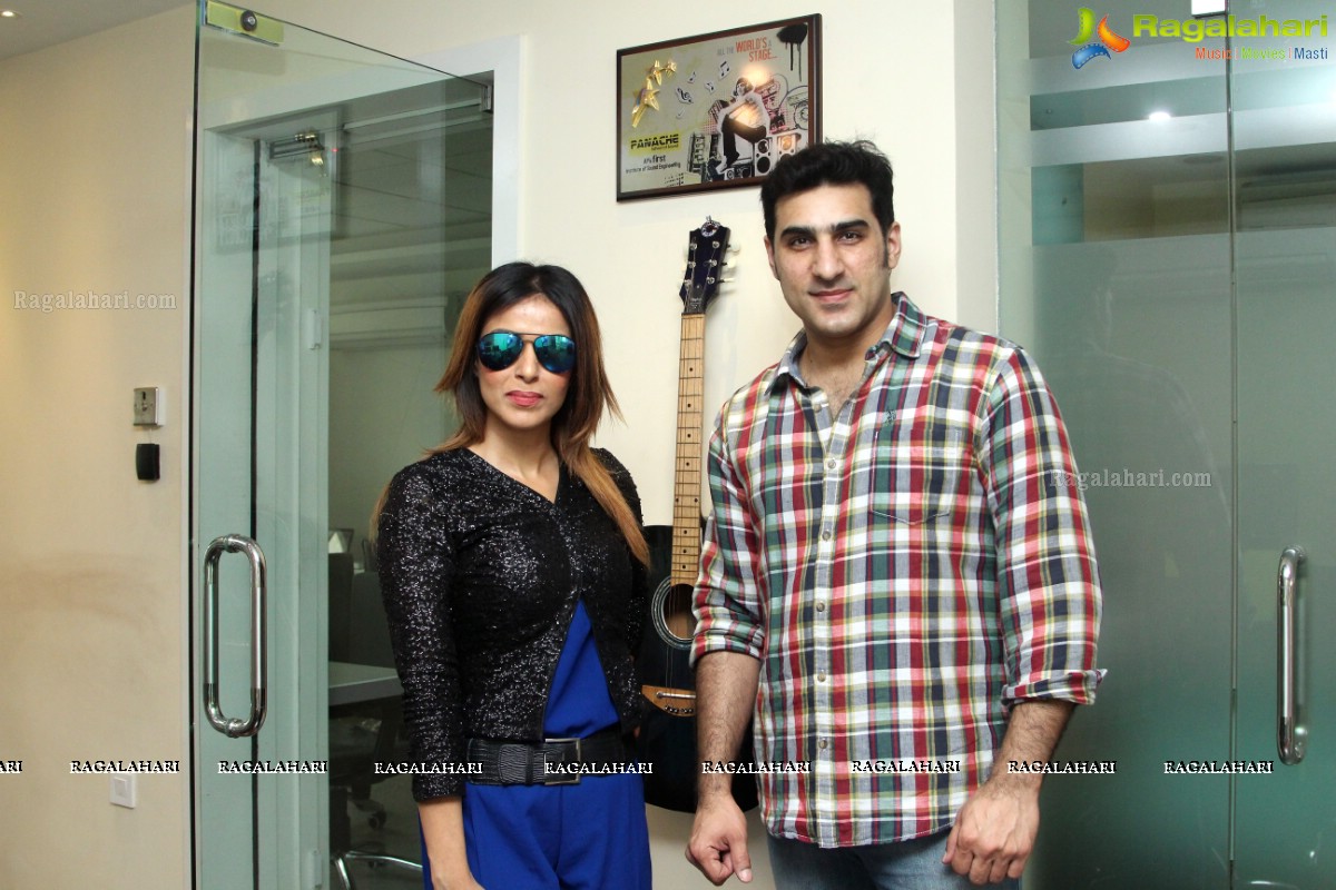 Star Voice of Pink at the Panache Studio, Hyderabad