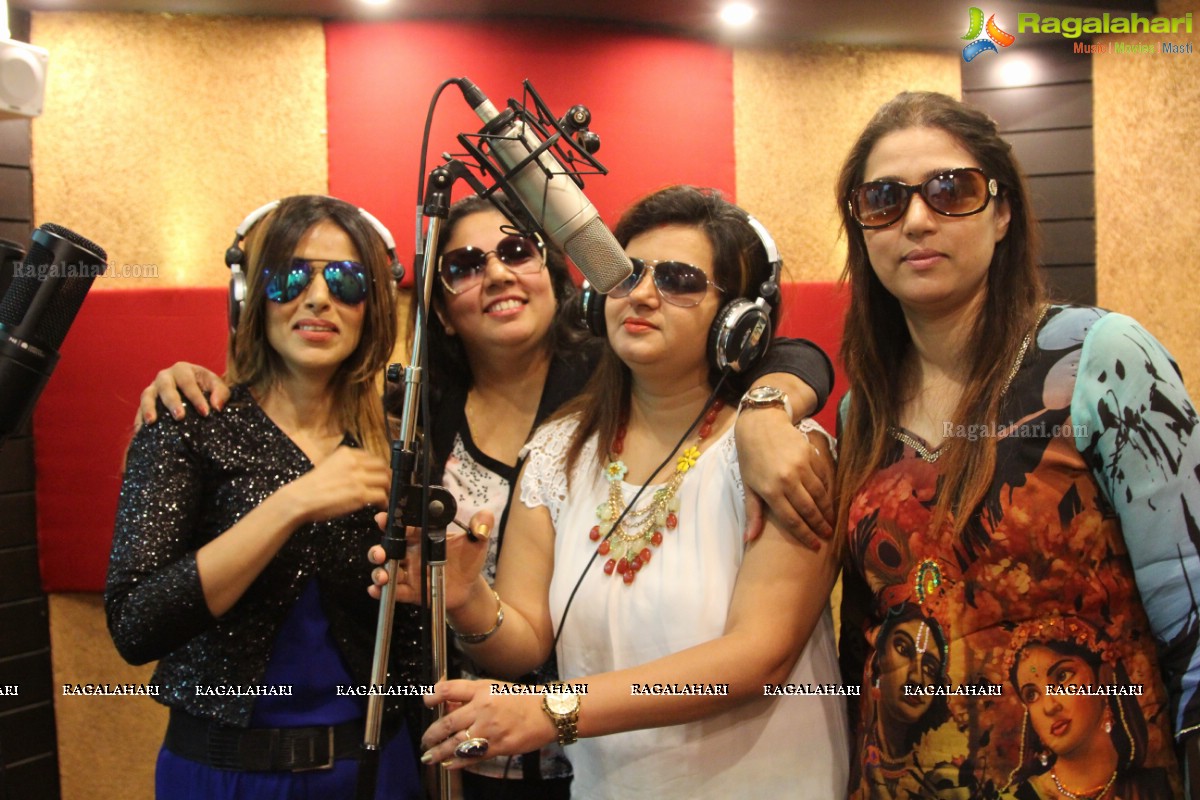 Star Voice of Pink at the Panache Studio, Hyderabad