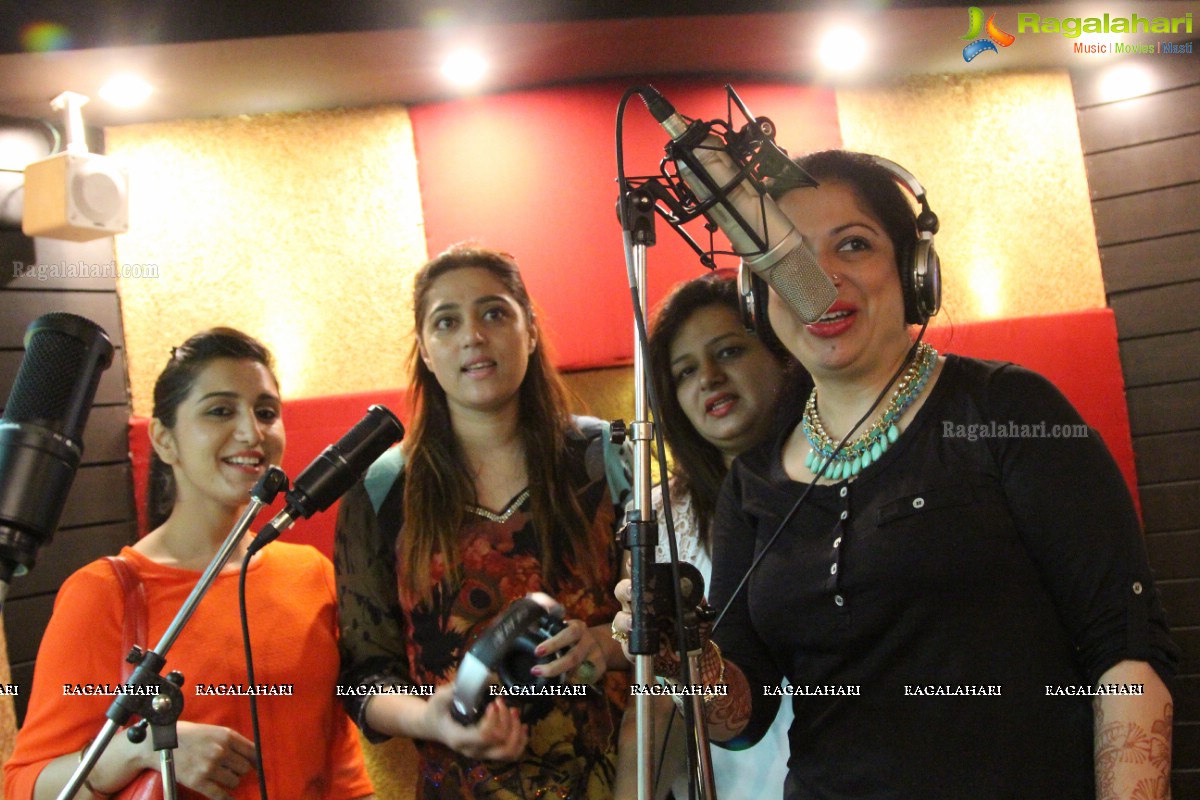 Star Voice of Pink at the Panache Studio, Hyderabad