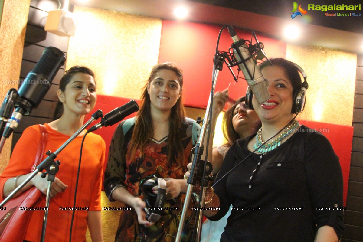 Star Voice of Pink at the Panache Studio, Hyderabad