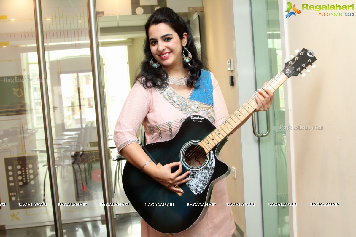 Star Voice of Pink at the Panache Studio, Hyderabad