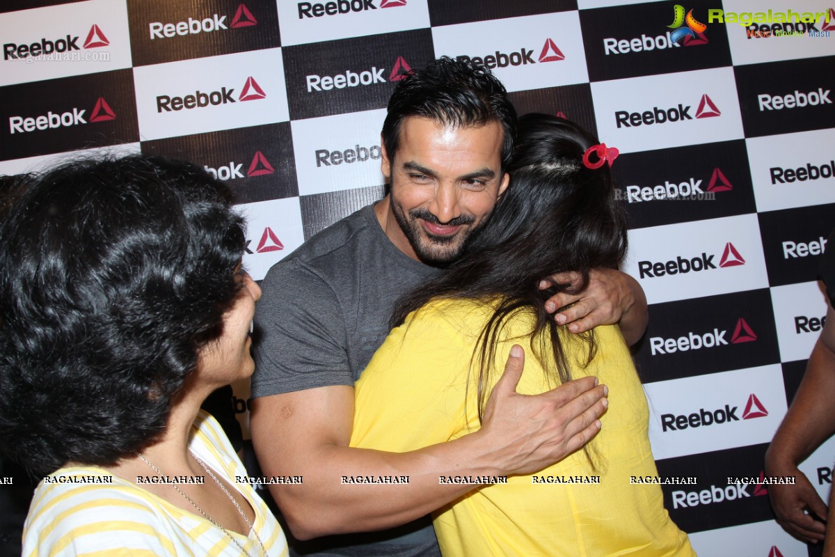 John Abraham at Reebok Zquick Shoes Launch Promotion